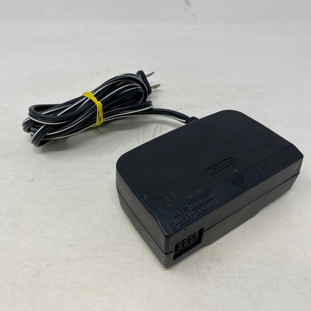 Nintendo 64 AC Power Supply Adapter NUS-002 USA OEM N64 Power Brick Black